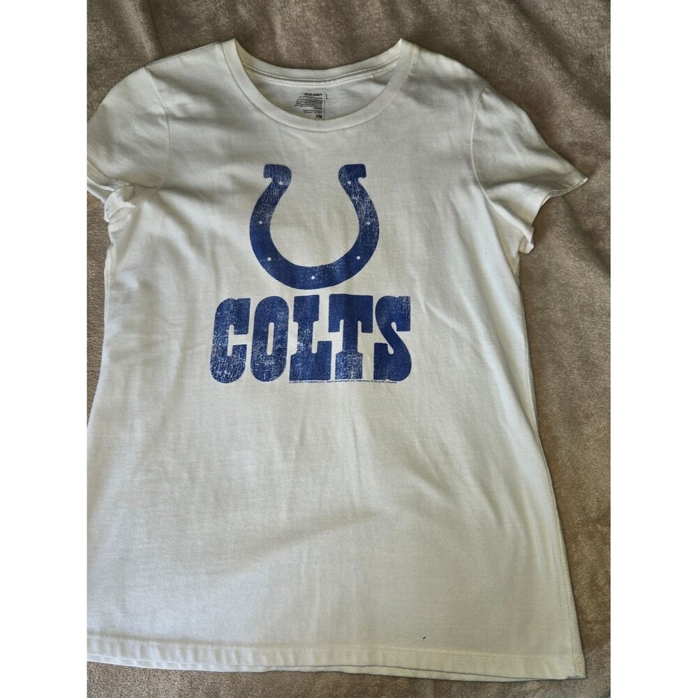 White Indianapolis Colts Graphic Short Sleeve Tee